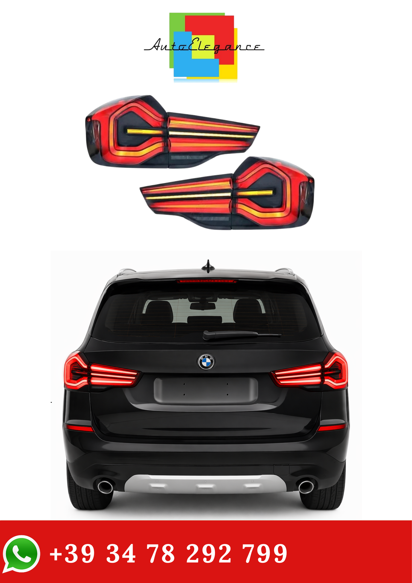 💫Set Fari Posteriori per 2018-2021 BMW X3 F25 G01 G08💫