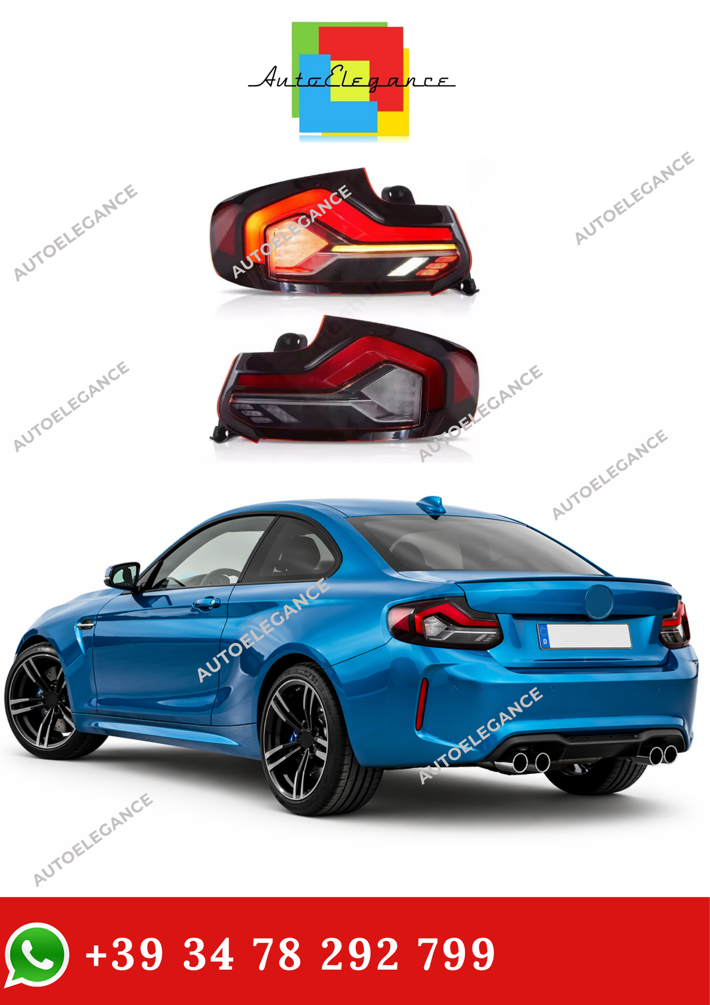 💫Fanali Posteriore a LED per BMW Serie 2 F22 F23 F87 2014-2021💫