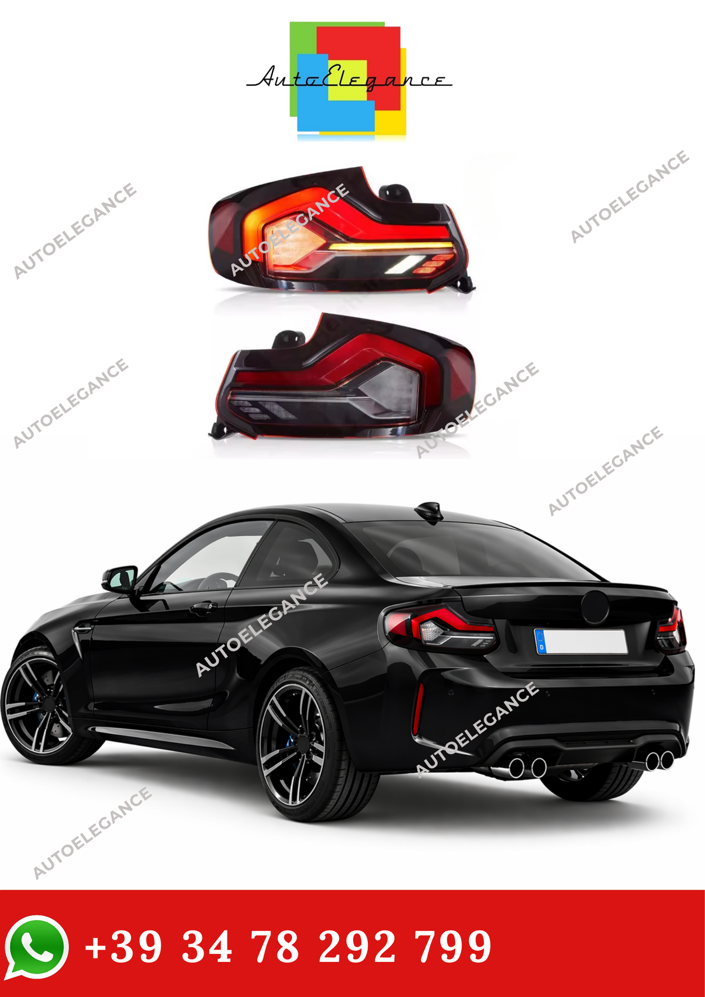 💫Fanali Posteriore a LED per BMW Serie 2 F22 F23 F87 2014-2021💫