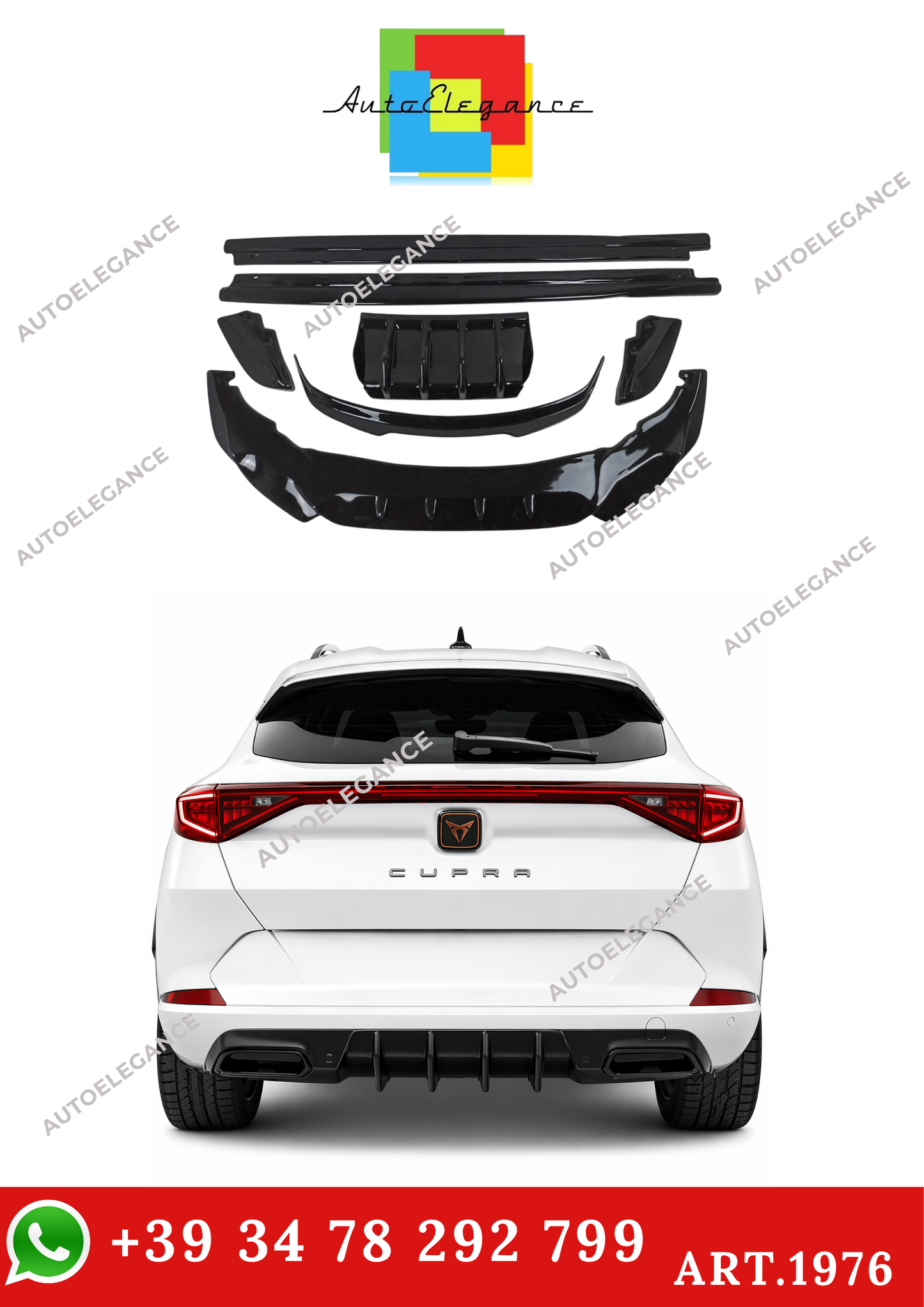 💫ART. 1976 BODYKIT PER CUPRA FORMENTOR 2020+ NERO LUCIDO💫