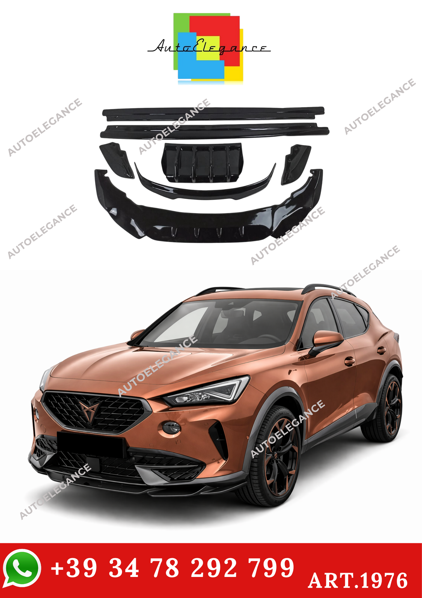 💫ART. 1976 BODYKIT PER CUPRA FORMENTOR 2020+ NERO LUCIDO💫