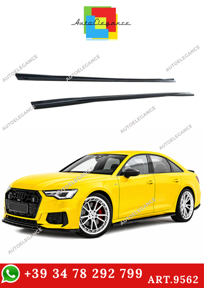 💫ART.9562 Sotto mingonne per Audi A6 C8 S 2018+ Nero lucido💫