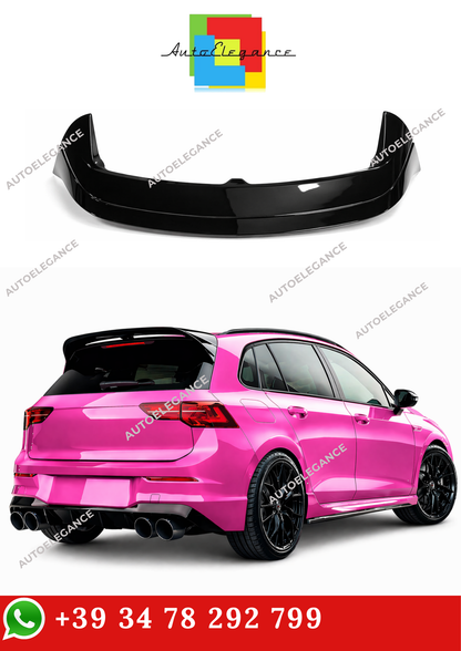💫 Spoiler Tetto Stile R Nero Lucido ABS per Golf 8 2019 -💫