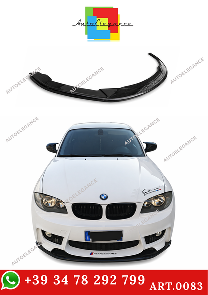 💫ART.0083 SPLITTER BMW SERIE 1 F20 F21 E89 MSPORT 2011-2019 NERO LUCIDO💫