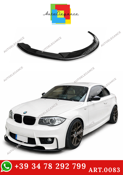 💫ART.0083 SPLITTER BMW SERIE 1 F20 F21 E89 MSPORT 2011-2019 NERO LUCIDO💫