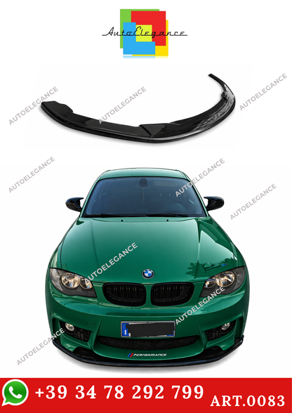 💫ART.0083 SPLITTER BMW SERIE 1 F20 F21 E89 MSPORT 2011-2019 NERO LUCIDO💫