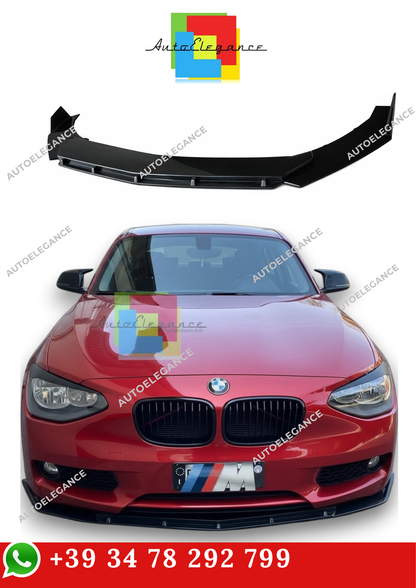 💫SPLITTER ANTERIORE NERO LUCIDO PER BMW SERIE 1 F20 F21 2011-2019💫