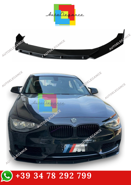 💫SPLITTER ANTERIORE NERO LUCIDO PER BMW SERIE 1 F20 F21 2011-2019💫