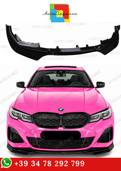 💫Splitter Nero Lucido Stile M Performance per BMW Serie 3 G20 G21 2019-2022💫