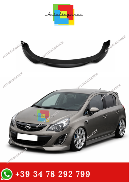 💫SPLITTER ANTERIORE NERO PER OPEL CORSA D RESTYLING OPC LOOK💫