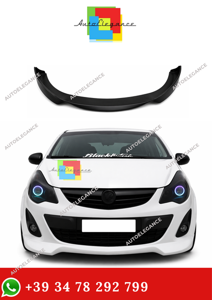 💫SPLITTER ANTERIORE NERO PER OPEL CORSA D RESTYLING OPC LOOK💫