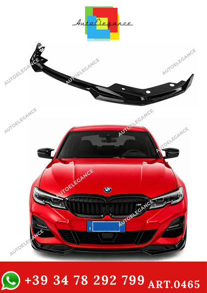 💫ART. 0465 SPLITTER M SPORT  NERO LUCIDO ABS PER BMW SERIE 3 G20💫
