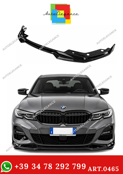 💫ART. 0465 SPLITTER M SPORT  NERO LUCIDO ABS PER BMW SERIE 3 G20💫