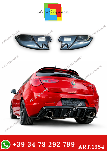 💫ART. 1954 FLAPS POSTERIORE ADATTO PER A.ROMEO GIULIETTA NERO LUCIDO💫