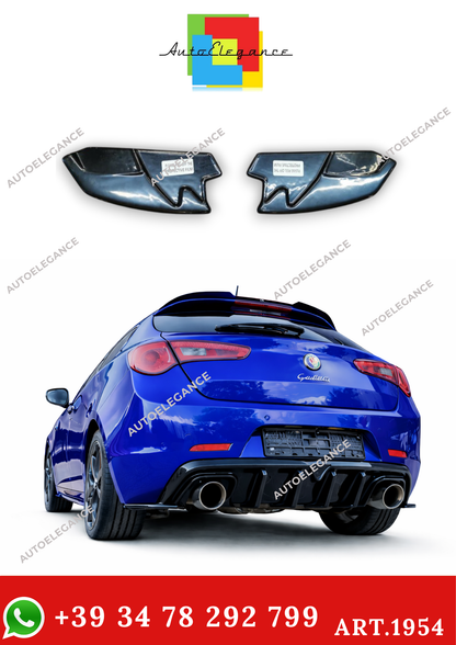 💫ART. 1954 FLAPS POSTERIORE ADATTO PER A.ROMEO GIULIETTA NERO LUCIDO💫
