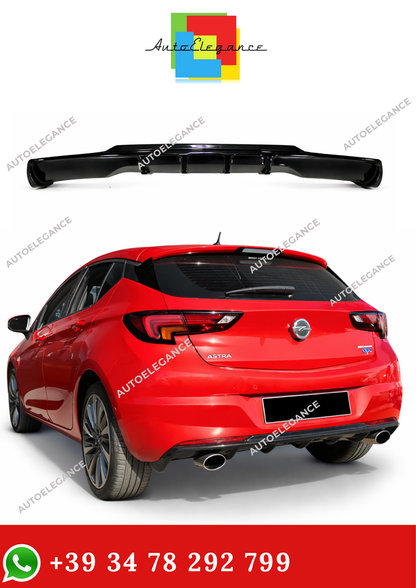 💫DIFFUSORE POSTERIORE ASTRA K 2015-2021 LOOK RIEGER NERO LUCIDO💫