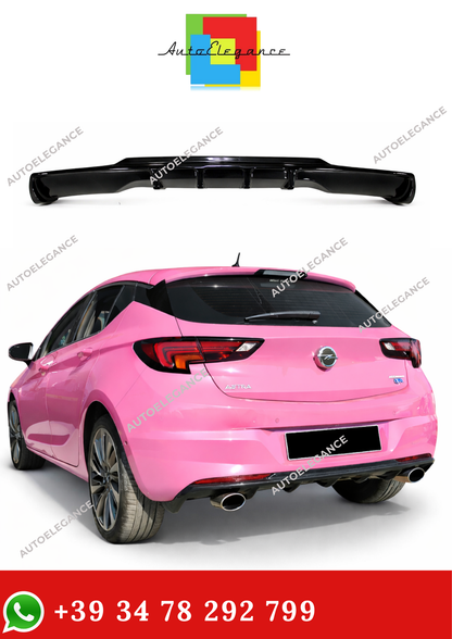 💫DIFFUSORE POSTERIORE ASTRA K 2015-2021 LOOK RIEGER NERO LUCIDO💫