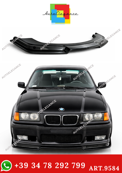 💫ART.9584 SPLITTER STILE M3 GTR PER BMW E36 1990+ NERO LUCIDO💫