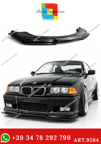 💫ART.9584 SPLITTER STILE M3 GTR PER BMW E36 1990+ NERO LUCIDO💫