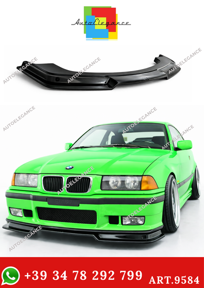 💫ART.9584 SPLITTER STILE M3 GTR PER BMW E36 1990+ NERO LUCIDO💫