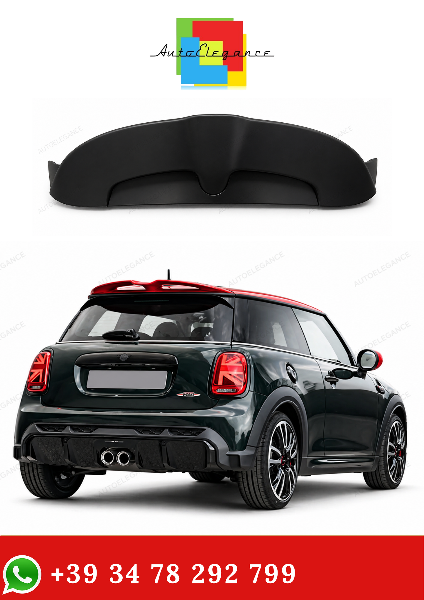 💫Spoiler Posteriore Stile JCW per Mini F55 F56💫