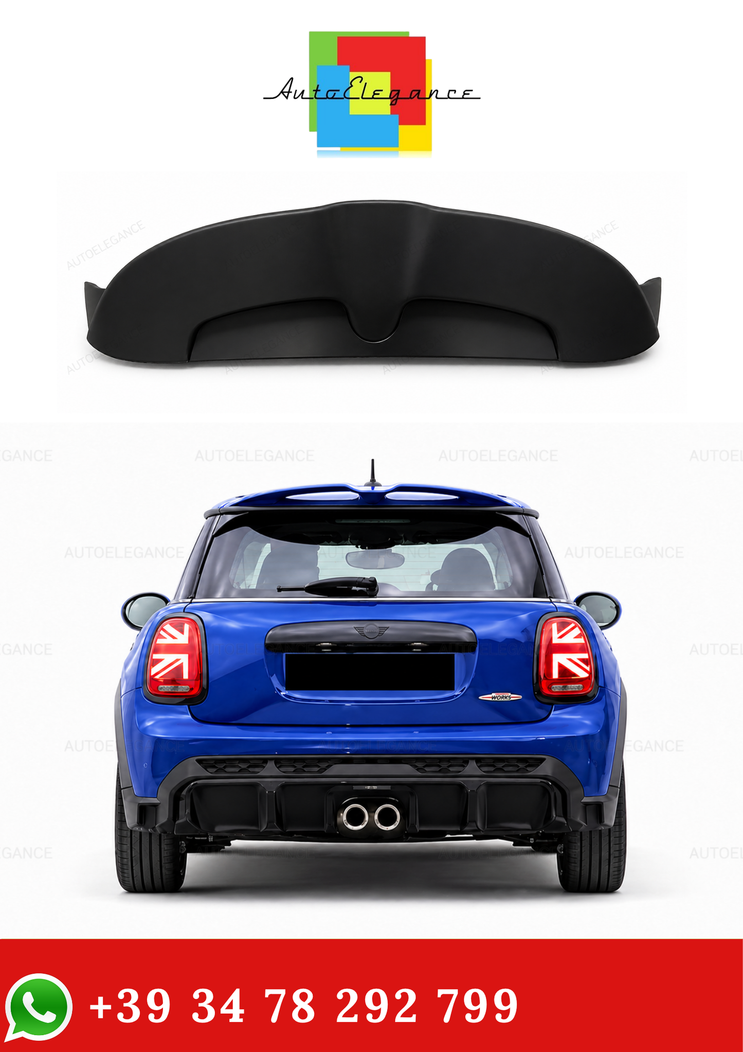 💫Spoiler Posteriore Stile JCW per Mini F55 F56💫