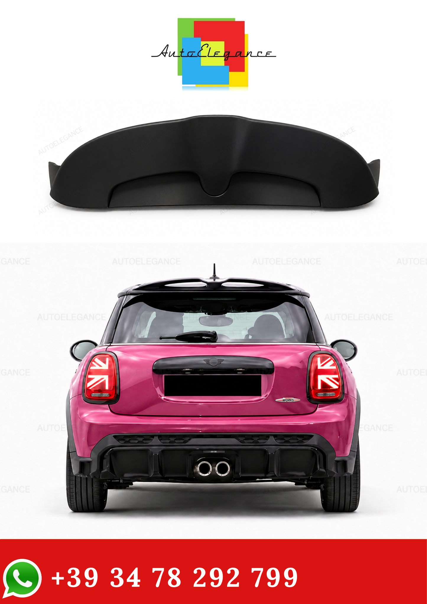 💫Spoiler Posteriore Stile JCW per Mini F55 F56💫