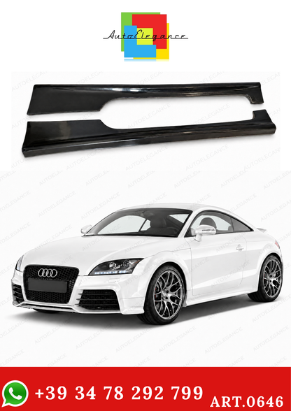 💫ART.0646 MINIGONNE ADATTE PER AUDI TT 8J 2009-2014 LOOK RS (GREZZO)💫