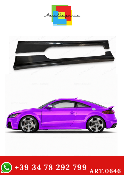 💫ART.0646 MINIGONNE ADATTE PER AUDI TT 8J 2009-2014 LOOK RS (GREZZO)💫