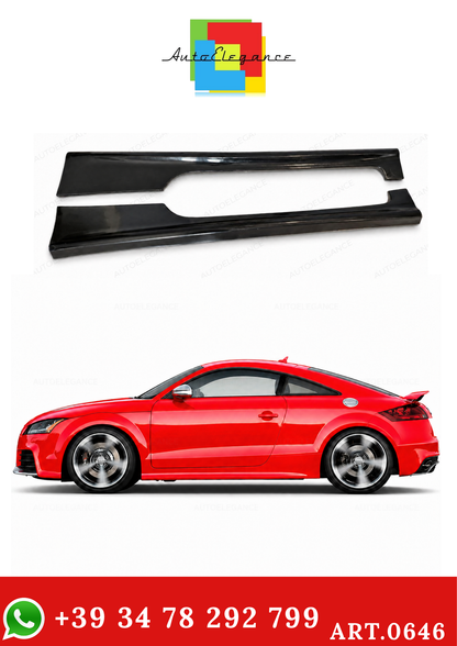 💫ART.0646 MINIGONNE ADATTE PER AUDI TT 8J 2009-2014 LOOK RS (GREZZO)💫
