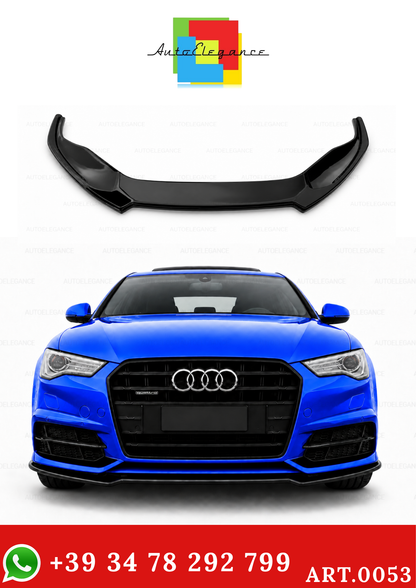 💫ART.0053 PLITTER ANTERIORE PER AUDI A6 4G C7 NERO LUCIDO💫