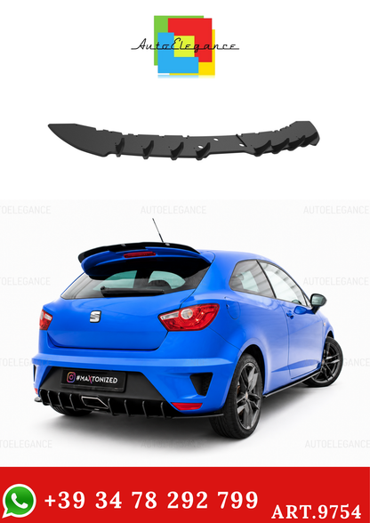 💫ART.9754 DIFFUSORE POSTERIORE SEAT IBIZA 4 SPORT-COUPE  NERO OPACO💫
