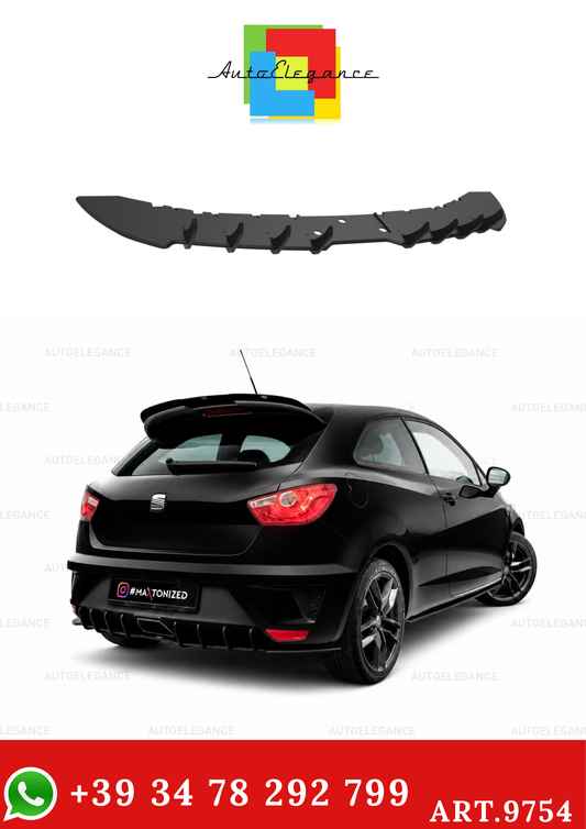 💫ART.9754 DIFFUSORE POSTERIORE SEAT IBIZA 4 SPORT-COUPE  NERO OPACO💫