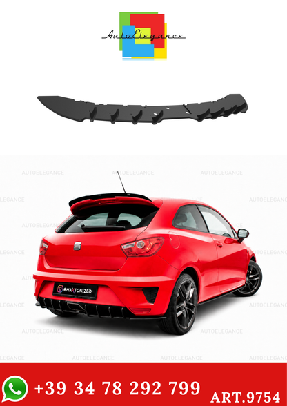 💫ART.9754 DIFFUSORE POSTERIORE SEAT IBIZA 4 SPORT-COUPE  NERO OPACO💫