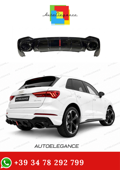 💫Diffusore Posteriore adatto per Audi Q3 SUV 2018-2022 Sline Look RSQ3 SUV💫