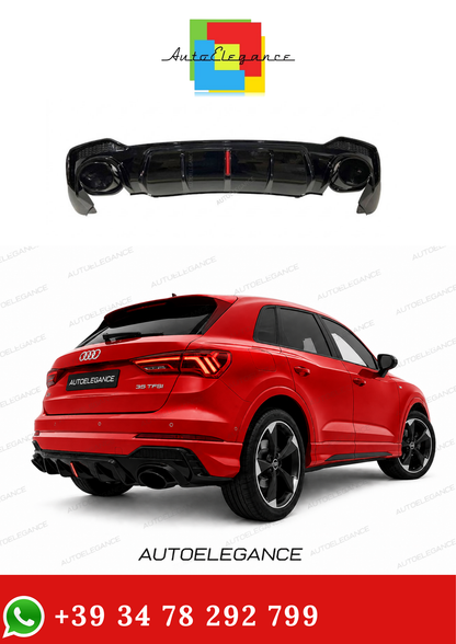 💫Diffusore Posteriore adatto per Audi Q3 SUV 2018-2022 Sline Look RSQ3 SUV💫