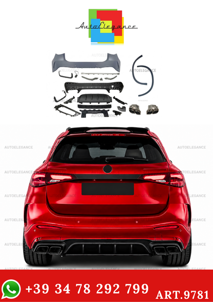 💫ART.9781 Paraurti Posteriore per Mercedes X254 GLC 2023+ look AMG GLC63💫