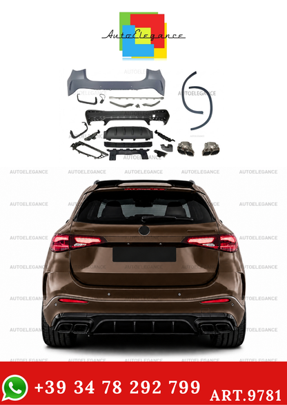 💫ART.9781 Paraurti Posteriore per Mercedes X254 GLC 2023+ look AMG GLC63💫