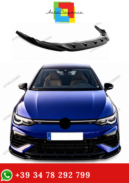 💫Splitter Anteriore Nero Lucido per Golf R MK8 2020-2024💫