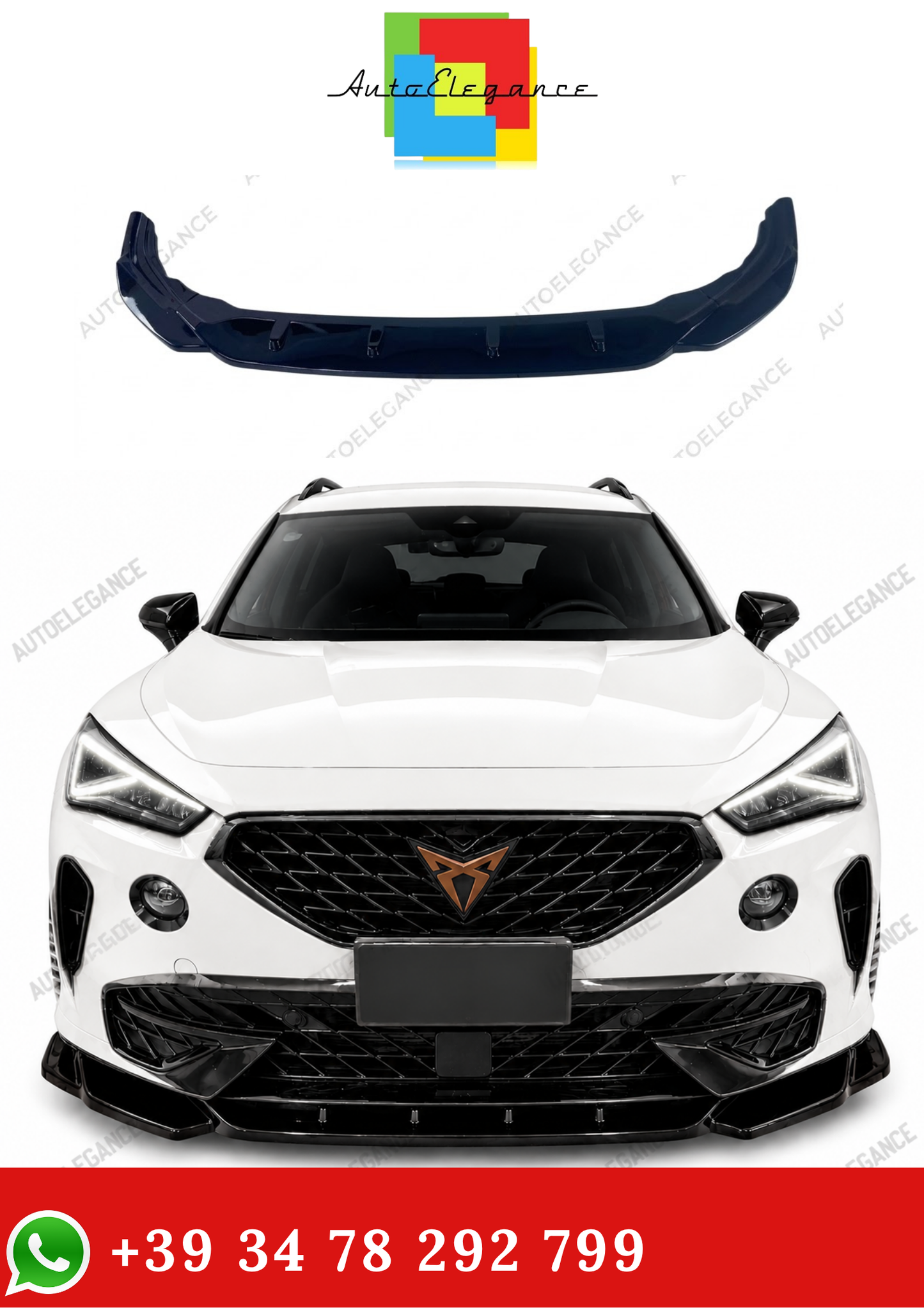 💫Splitter Anteriore Stile Maxton per Cupra Formentor 2020-2024 Nero Lucido💫