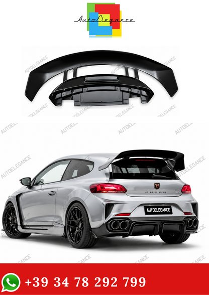 💫Spoiler Posteriore Nero Lucido per Volkswagen Scirocco 2009-2018💫