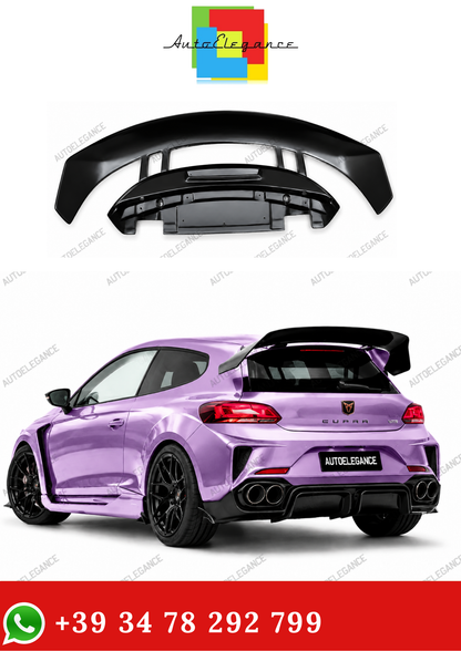 💫Spoiler Posteriore Nero Lucido per Volkswagen Scirocco 2009-2018💫