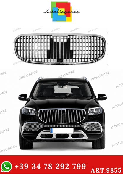 💫ART.9855 GRIGLIA NERO CROMATA PER MERCEDES GLS X167 2019-2023💫