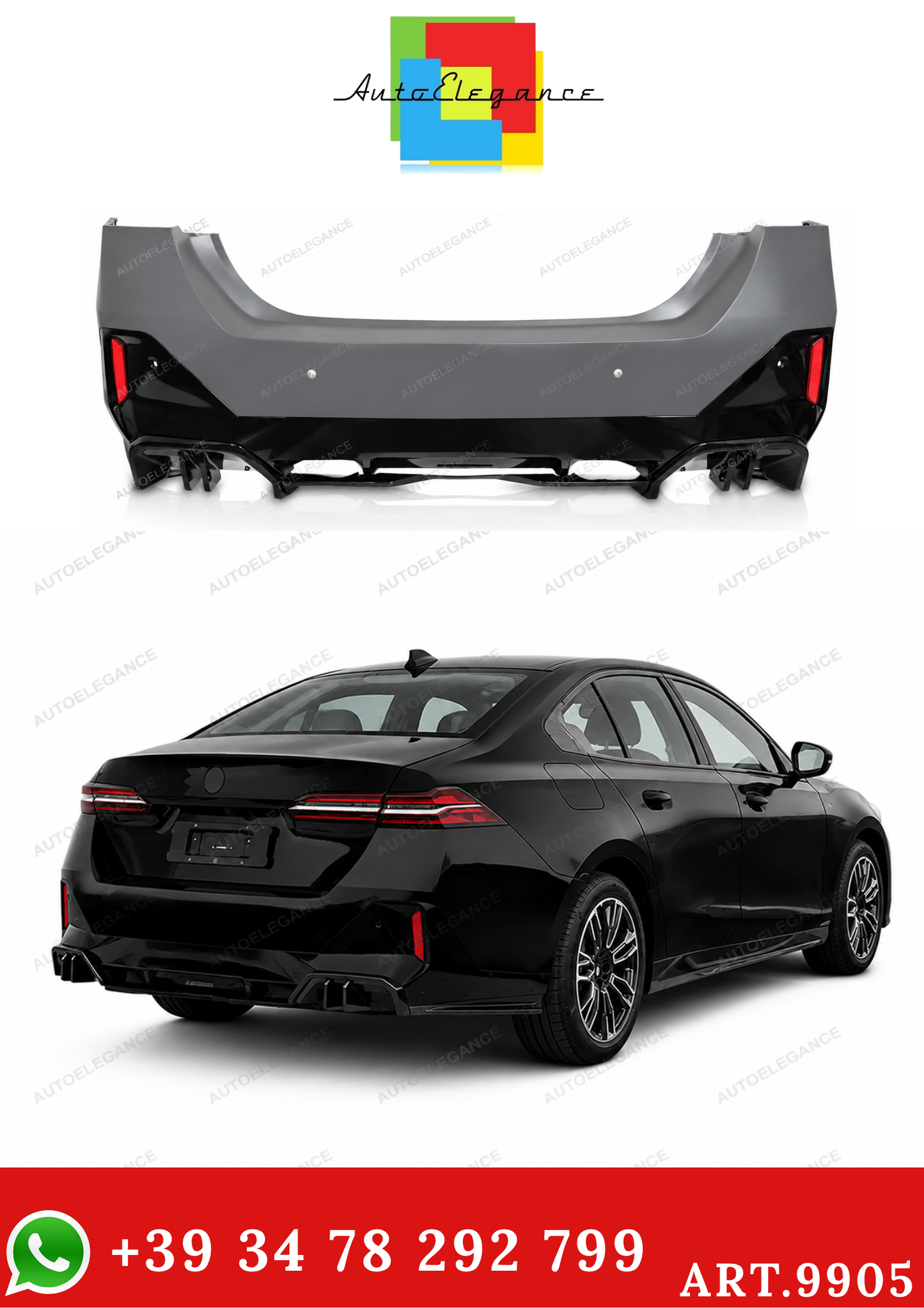 💫ART.9905 PARAURTI POSTERIORE STILE PERFORMANCE PER BMW G60 2023💫