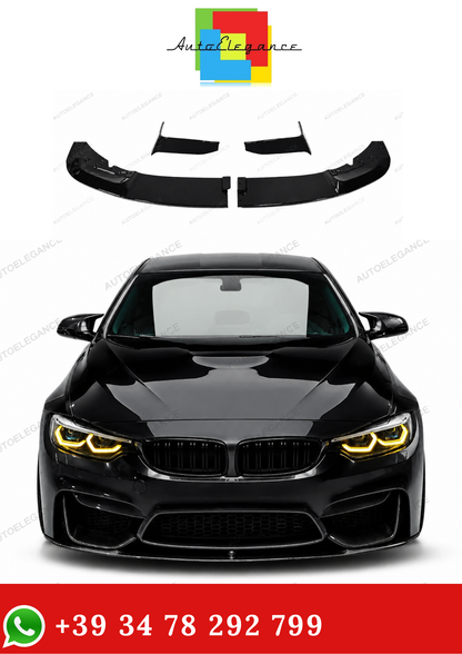 💫Splitter Anteriore Nero Lucido per BMW Serie 4 F32 F33 F36 2014-2020💫