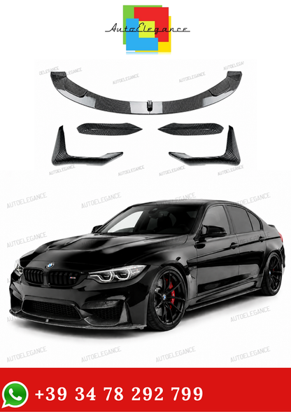 💫Splitter Anteriore Carbon per BMW Serie 3 Serie 4 F80 F81 F82 F83 15-20💫