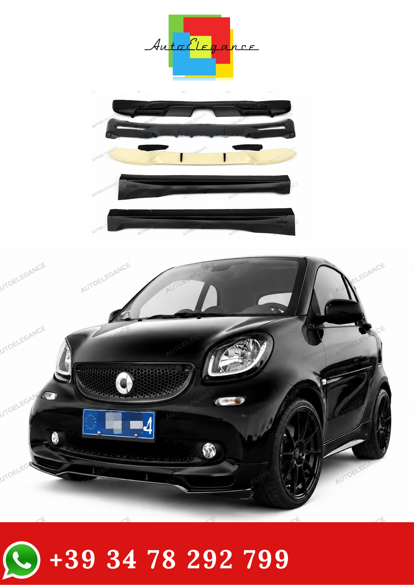 💫Bodykit adatto per Smart Fortwo 2 porte 453💫