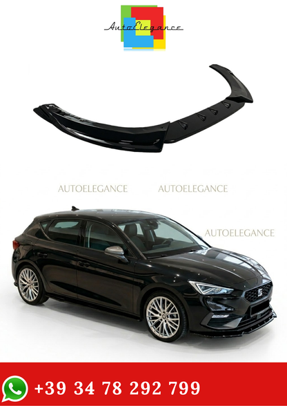 💫Splitter (3 pezzi) nero lucido per MK4 Pre-Facelift CUPRA ST 5 Porte 2020💫