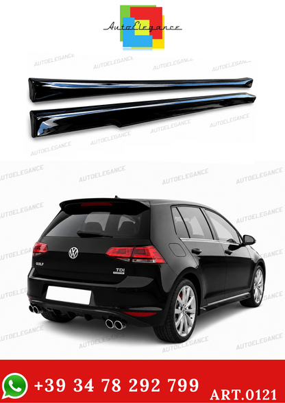 💫Art.0121 minigonne nero lucido adatto per golf 7 + golf 7.5💫
