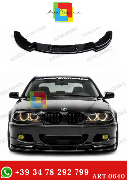 💫ART.0640 Splitter Anteriore Nero Lucido per BMW Série 3 E46 M3 ABS💫